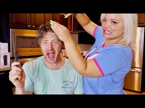 TRISHA CUTS MY HAIR (bad idea) Video