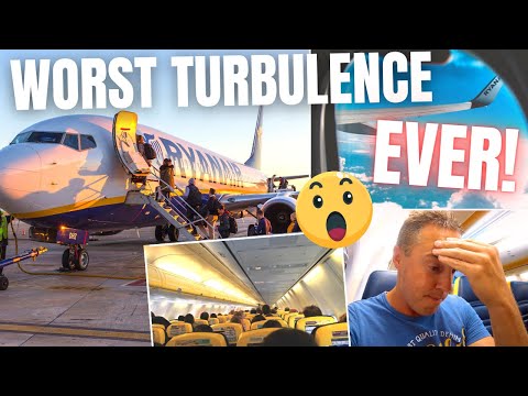 Travel Day - Ryanair Flight to IBIZA, WORST Turbulence EVER!