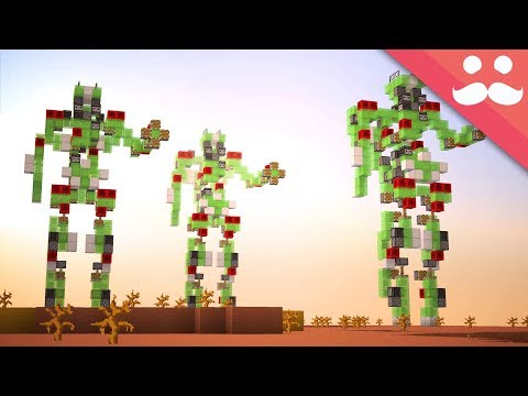 Making a MEGA WALKING ROBOT in Minecraft!