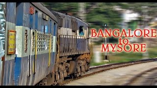 BANGALORE to MYSORE : A Morning TRAIN Journey behind an ALCO (Indian Railways)