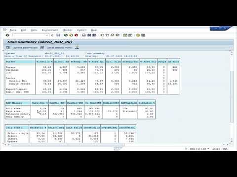 ST02 Application buffers monitoring