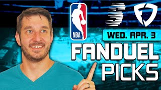 FanDuel NBA DFS Lineup Picks Today (4/3/24) | NBA DFS ConTENders