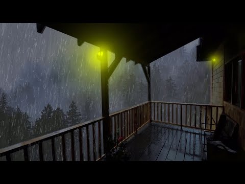 Lluvia Relajante Para Dormir - Sonido de Lluvia y Truenos en el Techo - Rain Sounds For Sleeping