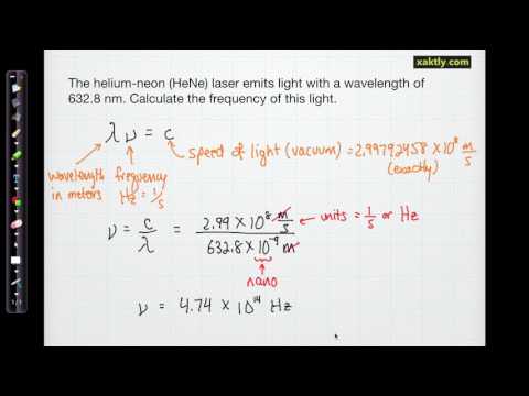 Wavelength-frequency-speed: 3 examples
