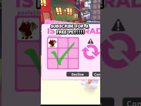 SUBSCRIBE FOR A FREE PET! #roblox #adoptme #free #giveaway #subscribe #freepets