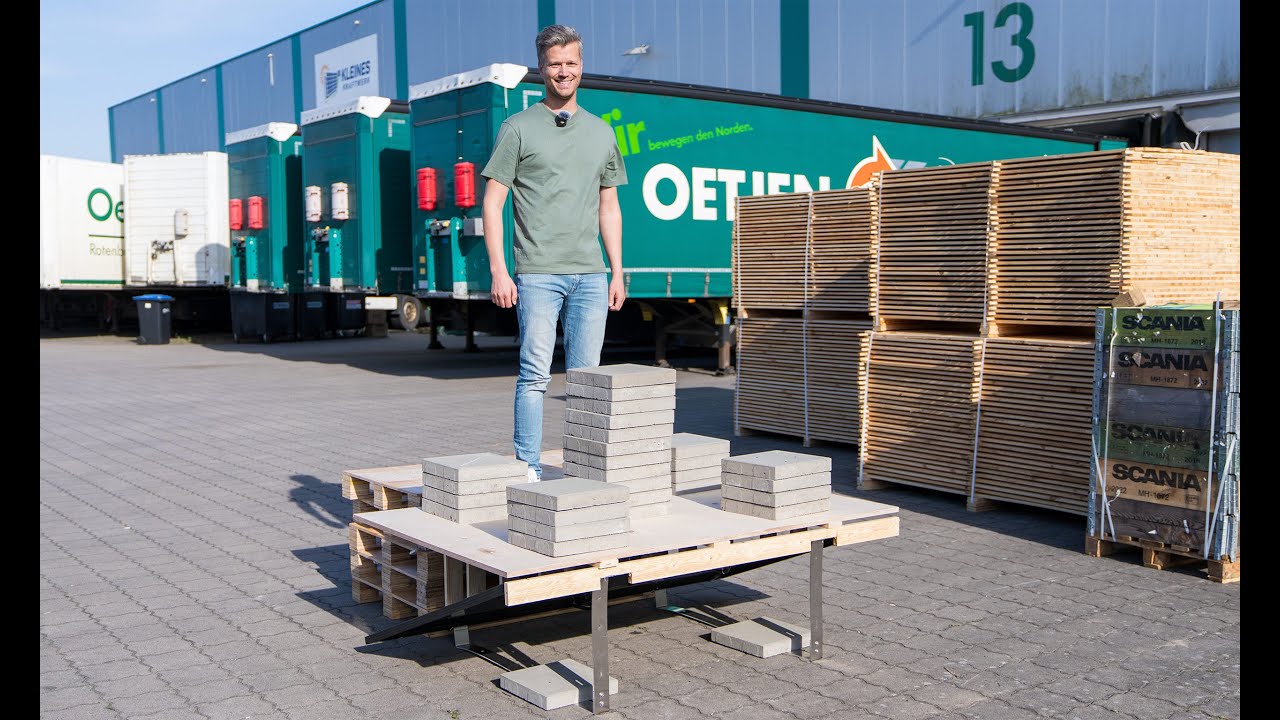 Belastungstest unserer Flachdach-Halterung
