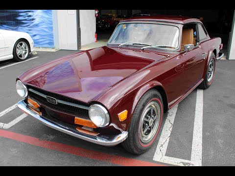 1969 Triumph TR6 2 owners from new. Factor hardtop & overdrive