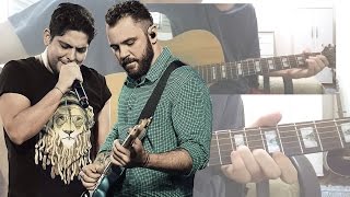 (Karaokê) Sosseguei - Jorge &amp; Mateus -- Violão Instrumental (com letra, cifra, intro e solo)