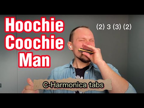 How to play Hoochie Coochie man - C Harmonica easy blues lesson