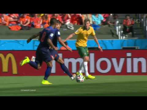 World Cup 2014  Australia Netherlands  2 3  Memphis Depay