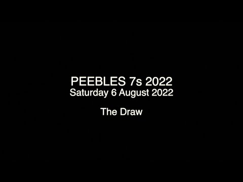 PEEBLES 7s DRAW - ROUND 1 OF THE KINGS OF THE 7s 2022-23