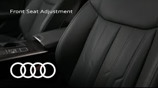 Audi Tech Tutorial: Front Seat Adjustment