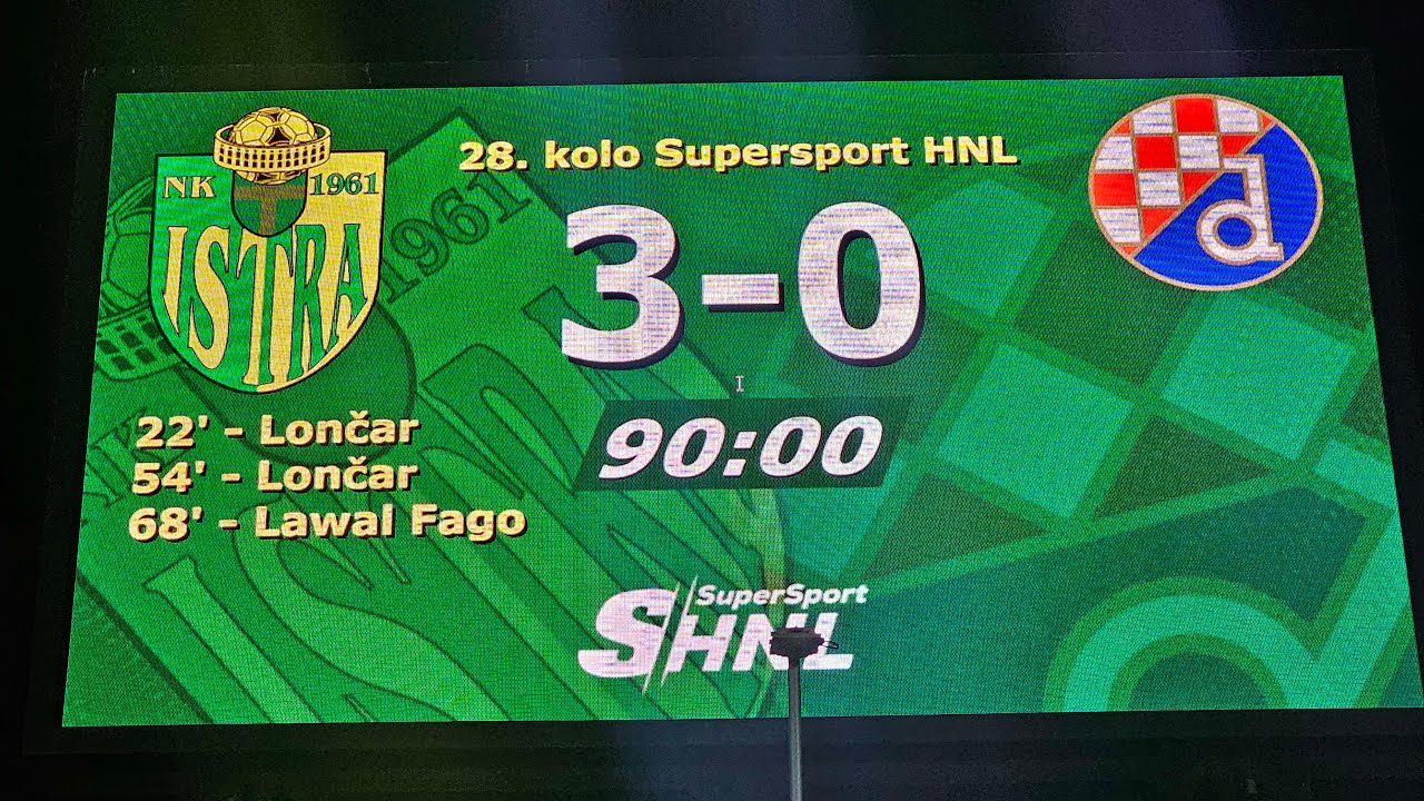 Istra - Dinamo 3:0 / live iz Istre