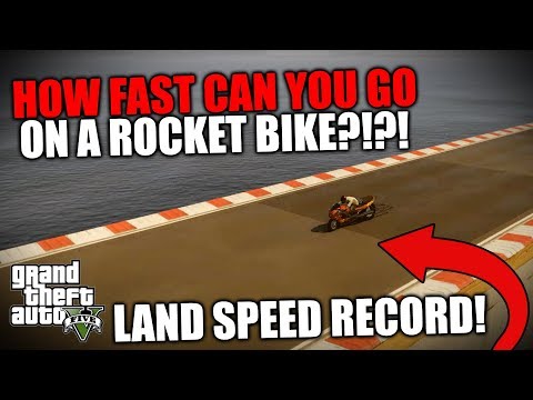GTA 5 PC - LAND SPEED RECORD ATTEMPT!