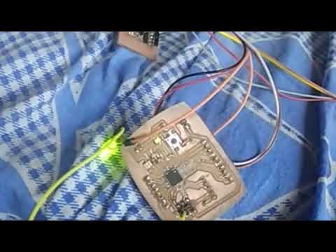 I2C communication with ATtiny 44 board as Master and Atmega 328p board as Slave