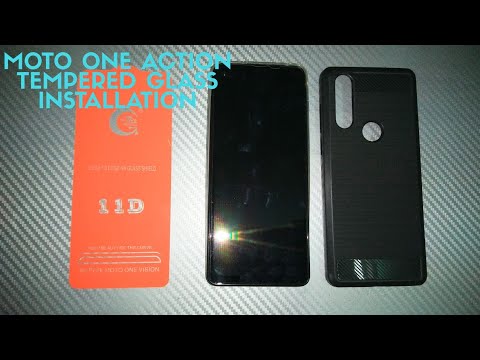 Moto One Action Tempered Glass Installation