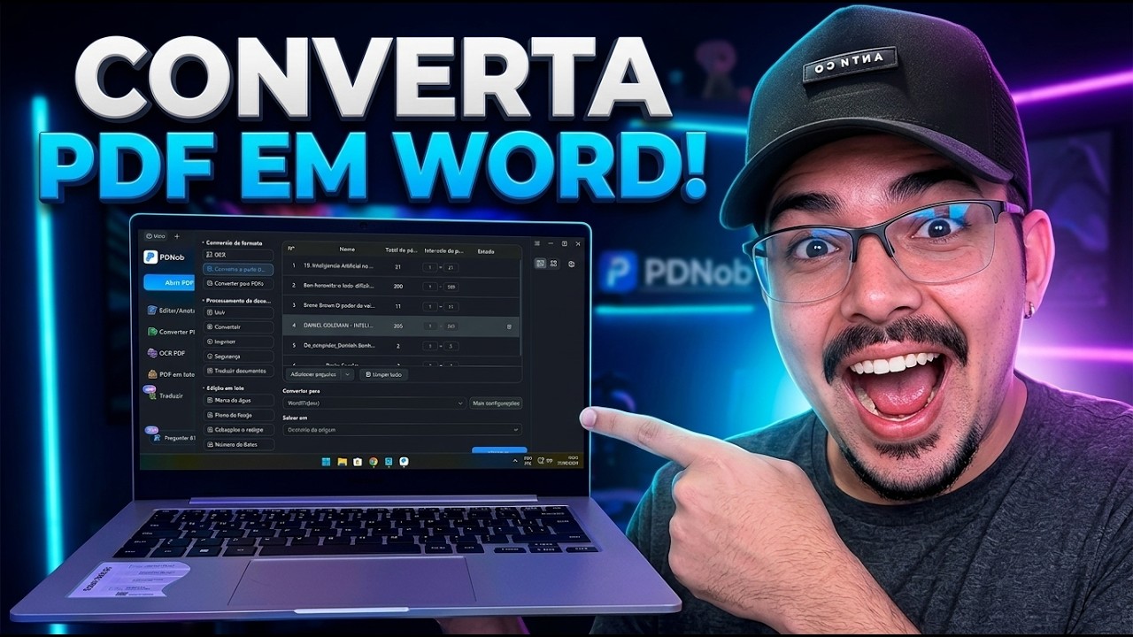 Como passar arquivo do PDF para Word grátis em 2026 | PDF em Word