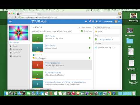 eTutor Tutorial Part 1 - Logging In and Navigating
