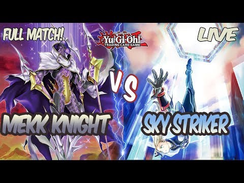 Yu-Gi-Oh! *COMPETITIVE*  Live Duel: Mekk Knight Invoked vs Sky Striker INSANE NEW COMBOS!