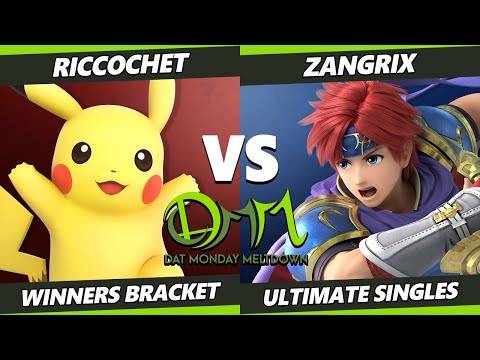 DAT Monday Meltdown 233 - Ricochet (Pikachu) Vs. Zangrix (Roy) SSBU Ultimate Tournament