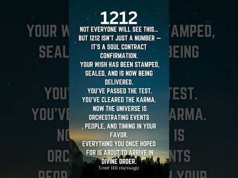 Angel number 1212 means your biggest breakthrough is coming #shorts #manifestation #lawofattraction