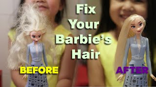 How to fix Barbies Messy Hair