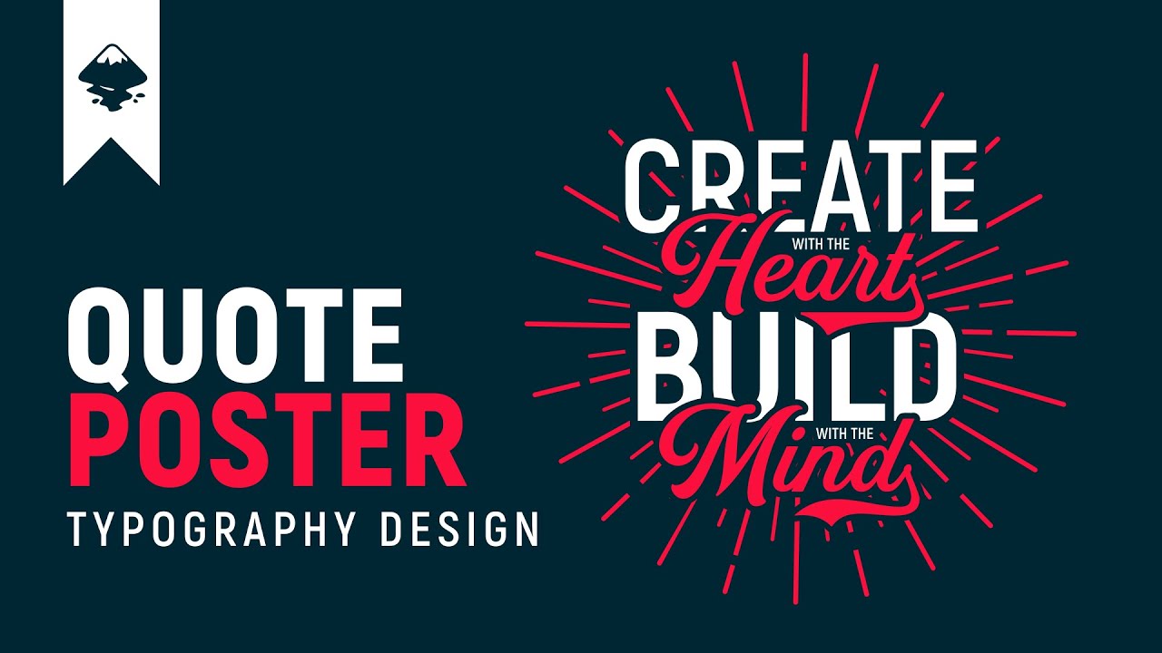 Inkscape Tutorial : Quote Typography Poster Design