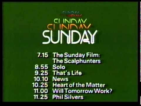 3 October 1982 BBC1 - Sunday menu & The Hound of the Baskervilles