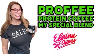 Proffee Protein Coffee - what is is and how to make it at home. My special blend! #elainastjames