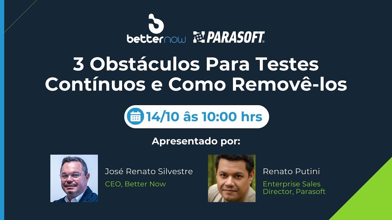3 Obstáculos para testes contínuos e como removê-los.