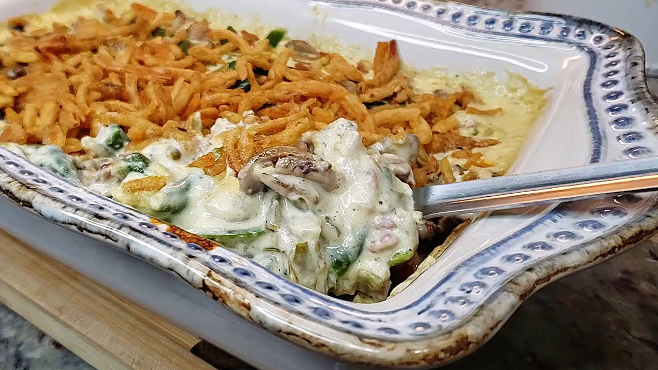 GREEN BEAN CASSEROLE Green Bean Casserole Recipe Mushroom Cream Sauce Recipe