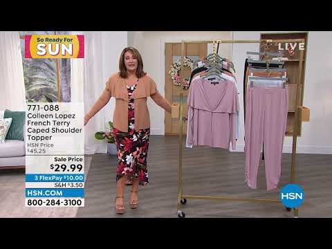 Colleen Lopez French Terry CapedShoulder Topper