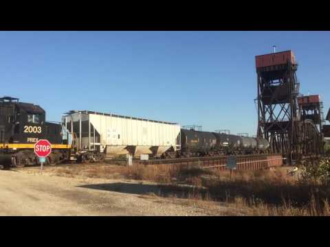 Keokuk Junction Railway  EMD F units Peoria, IL.