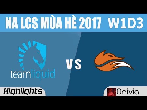 TL vs FOX Highlights Game 1 NA LCS Summer 2017 Team Liquid vs Echo