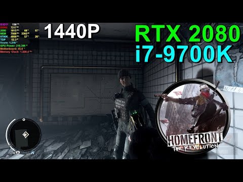 Homefront The Revolution RTX 2080 & 9700K 4.8GHz [ Ultra - 1440P ]