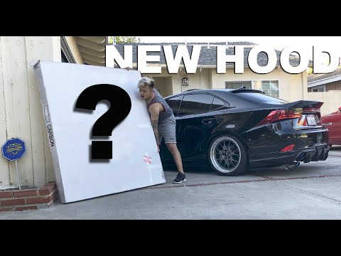 Lexus IS Gets A New Hood! (CARBON FIBER)
