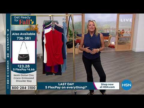 IMAN Global Chic Sleeveless DrapeFront Top