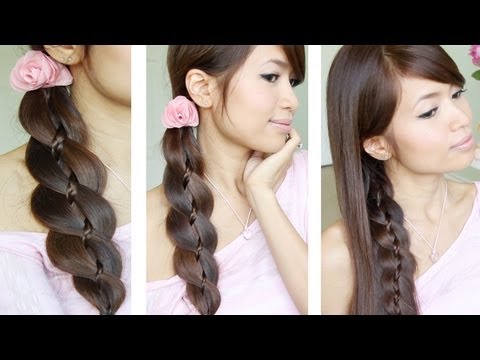 Unique braid in braid hairstyles for medium/long hair Unique braid in braid hairstyles for medium/long hair
