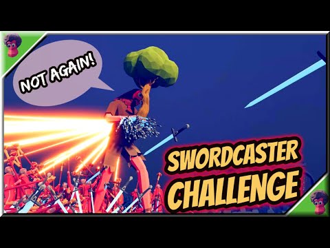 Swordcaster Challenge⚔(3/3) | Every Unit + 100 Healer vs Swordcaster - TABS Spooky Faction Update🎃