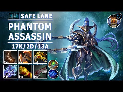 Phantom Assassin Safe Lane Carry | 7.32d | Pos 1 PA Play | Dota 2 Immortal Gameplay