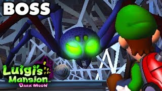 Luigi&#39;s Mansion Dark Moon - Gloomy Manor - Confront the Source Boss Fight (Nintendo 3DS)