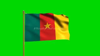 Cameroon National Flag | World Countries Flag Series | Green Screen Flag | Royalty Free Footages