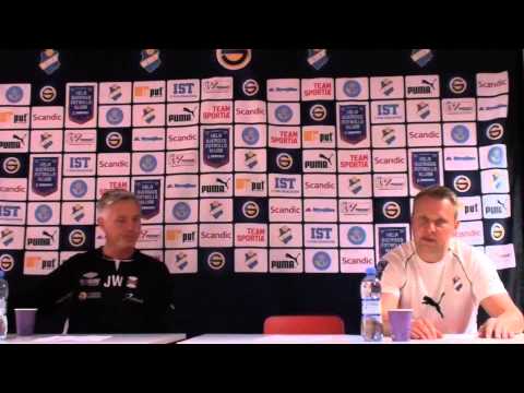 Presskonferens efter Östers IF-Varbergs BoIS.