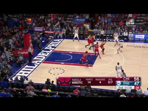 Dario Saric vs Chicago Bulls 06.04.2017 (9Pts)
