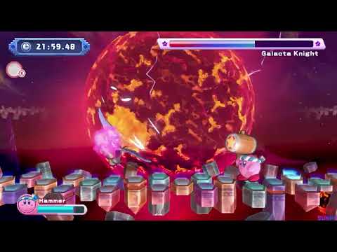 Galacta Knight Boss Fights - Kirby's Return to Dream Land Deluxe #metaknight