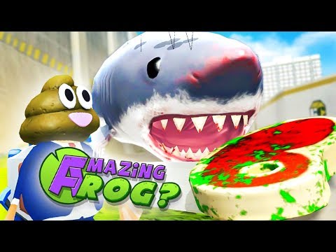 FLYING MEGALODON & ZOMBIE STEAK  - Amazing Frog Gameplay (New Amazing Frog Update)