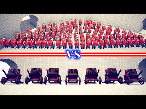PRESENT ELF TEAM vs HWACHA TEAM - Totally Accurate Battle Simulator TABS