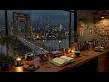 Cozy Jazz Piano By The Rainy City Window Soft Jazz Music For Study Work Creative Flow