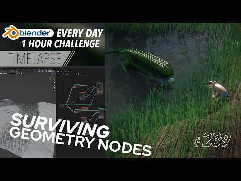 Taking  a Bite out of Geometry Nodes - Blender Every Day #239