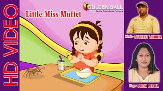 Little Miss Muffet Nursery Rhyme with Lyrics | English Rhymes for Babies | Kids Songs | Poems